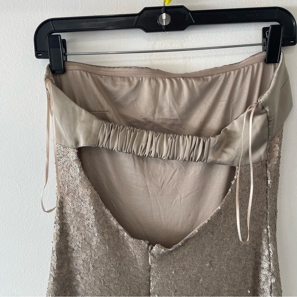 New! Altar’D State Avynly Champagne Sequins Paityn Maxi Dress 37636 - Picture 4 of 15